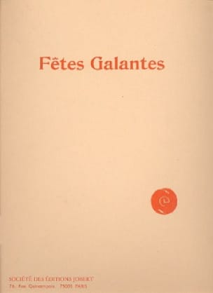 Fêtes galantes DEBUSSY Partition Mélodies