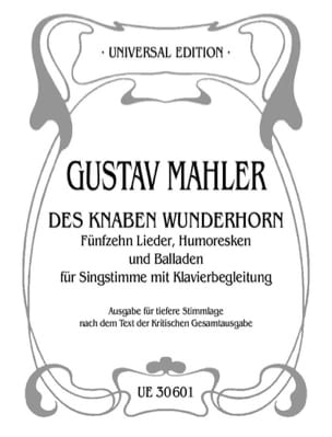 Des Knaben Wunderhorn. Voix Grave MAHLER Partition Mélodies