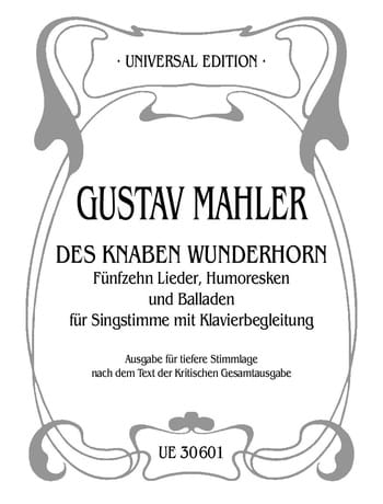 Des Knaben Wunderhorn. Voix Grave - MAHLER - Partition - Mélodies